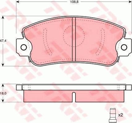 TRW GTD1012 - Set frana, frana disc aaoparts.ro