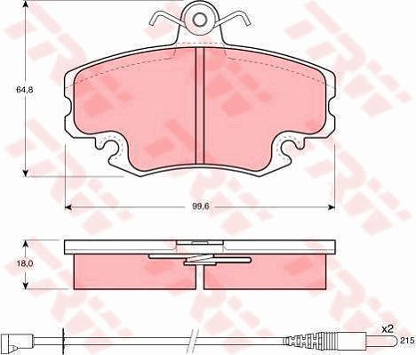 TRW GTD1033 - Set frana, frana disc aaoparts.ro