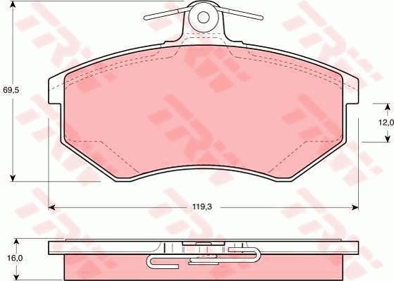 TRW GTD1029 - Set frana, frana disc aaoparts.ro