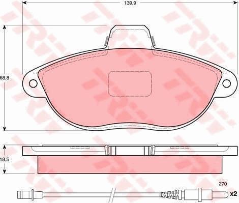 TRW GTD1077 - Set frana, frana disc aaoparts.ro