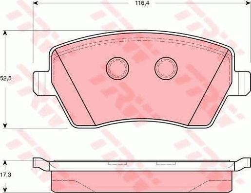 TRW GTD1150 - Set frana, frana disc aaoparts.ro