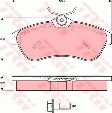 TRW GTD1164 - Set frana, frana disc aaoparts.ro