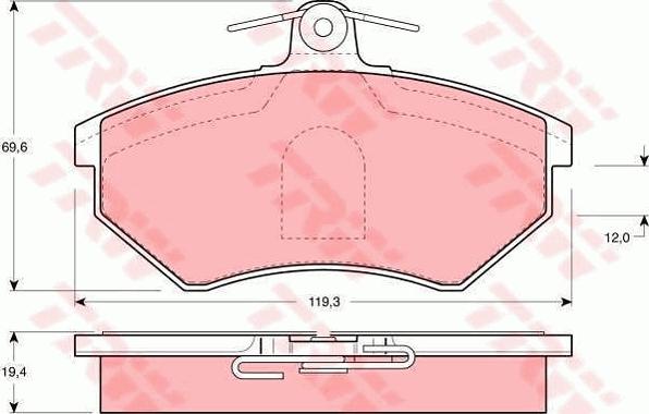 TRW GTD1107 - Set frana, frana disc aaoparts.ro