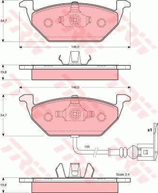 TRW GTD1119 - Set frana, frana disc aaoparts.ro