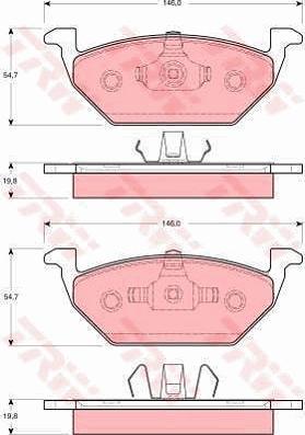 TRW GTD1113 - Set frana, frana disc aaoparts.ro