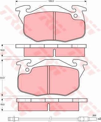 TRW GTD1121 - Set frana, frana disc aaoparts.ro