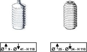 TRW JBE117 - Ansamblu burduf, directie aaoparts.ro