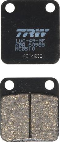 TRW MCB510 - Set placute frana,frana disc aaoparts.ro
