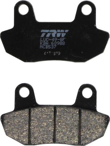 TRW MCB537 - Set placute frana,frana disc aaoparts.ro