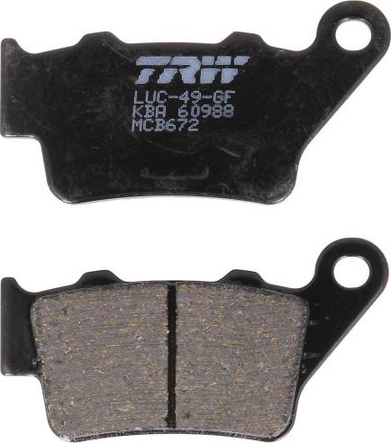 TRW MCB672 - Set placute frana,frana disc aaoparts.ro