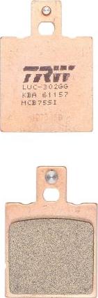 TRW MCB75 - Set placute frana,frana disc aaoparts.ro