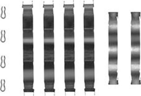 TRW PFK66 - Set accesorii, placute frana aaoparts.ro