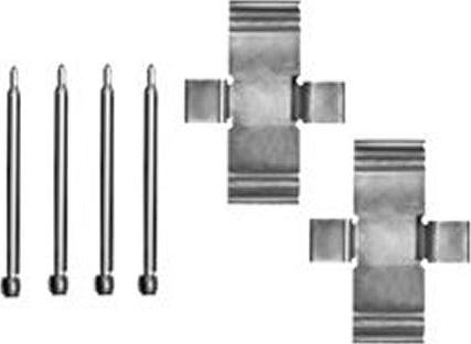 TRW PFK197 - Set accesorii, placute frana aaoparts.ro