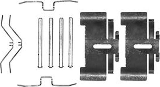 TRW PFK149 - Set accesorii, placute frana aaoparts.ro