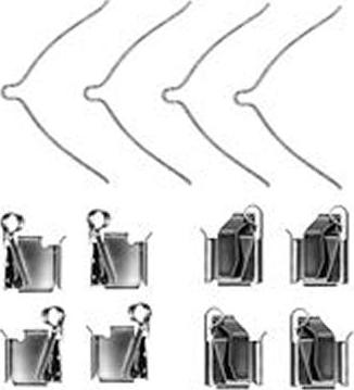 TRW PFK366 - Set accesorii, placute frana aaoparts.ro