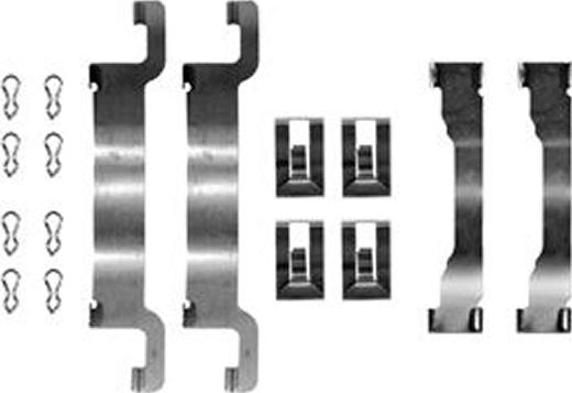 TRW PFK378 - Set accesorii, placute frana aaoparts.ro