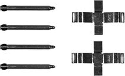 TRW PFK234 - Set accesorii, placute frana aaoparts.ro