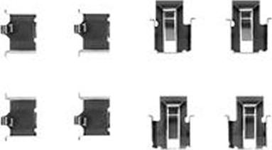TRW PFK236 - Set accesorii, placute frana aaoparts.ro