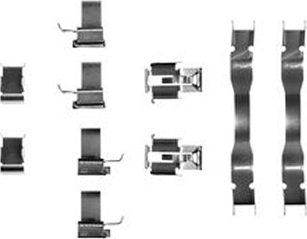 TRW PFK231 - Set accesorii, placute frana aaoparts.ro