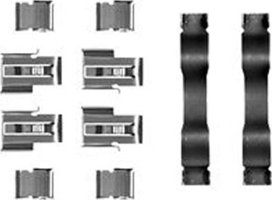 TRW PFK229 - Set accesorii, placute frana aaoparts.ro