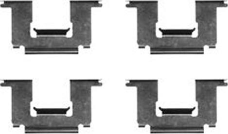 TRW PFK222 - Set accesorii, placute frana aaoparts.ro