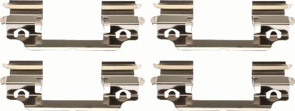 TRW PFK736 - Set accesorii, placute frana aaoparts.ro