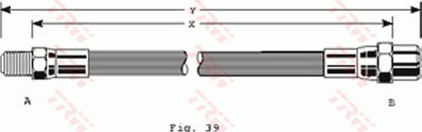 TRW PHB125 - Furtun frana aaoparts.ro