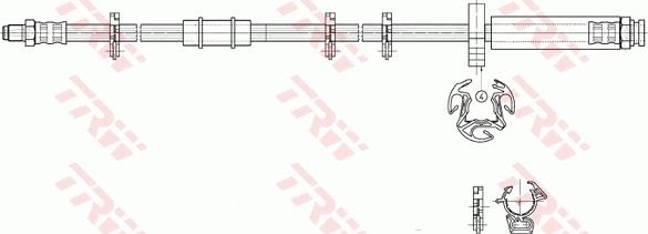 TRW PHB293 - Furtun frana aaoparts.ro