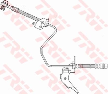 TRW PHD566 - Furtun frana aaoparts.ro