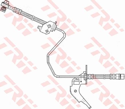 TRW PHD566 - Furtun frana aaoparts.ro