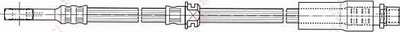 TRW PHD673 - Furtun frana aaoparts.ro