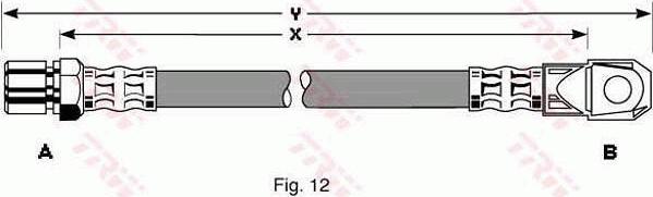 TRW PHD261 - Furtun frana aaoparts.ro