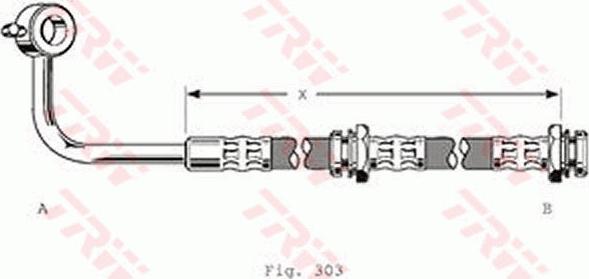 TRW PHD120 - Furtun frana aaoparts.ro