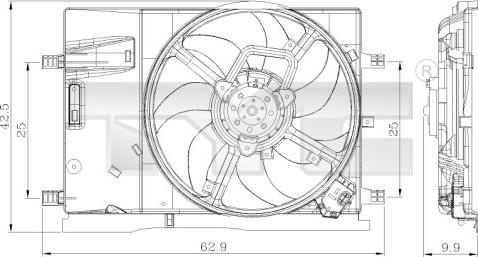 TYC 809-0018 - Ventilator, radiator aaoparts.ro