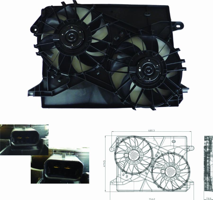 TYC 804-0001 - Ventilator, radiator aaoparts.ro