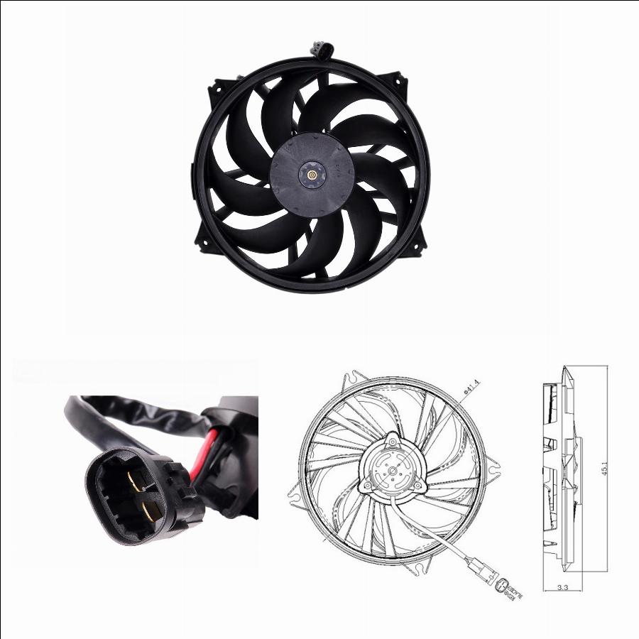 TYC 805-0006 - Ventilator, radiator aaoparts.ro