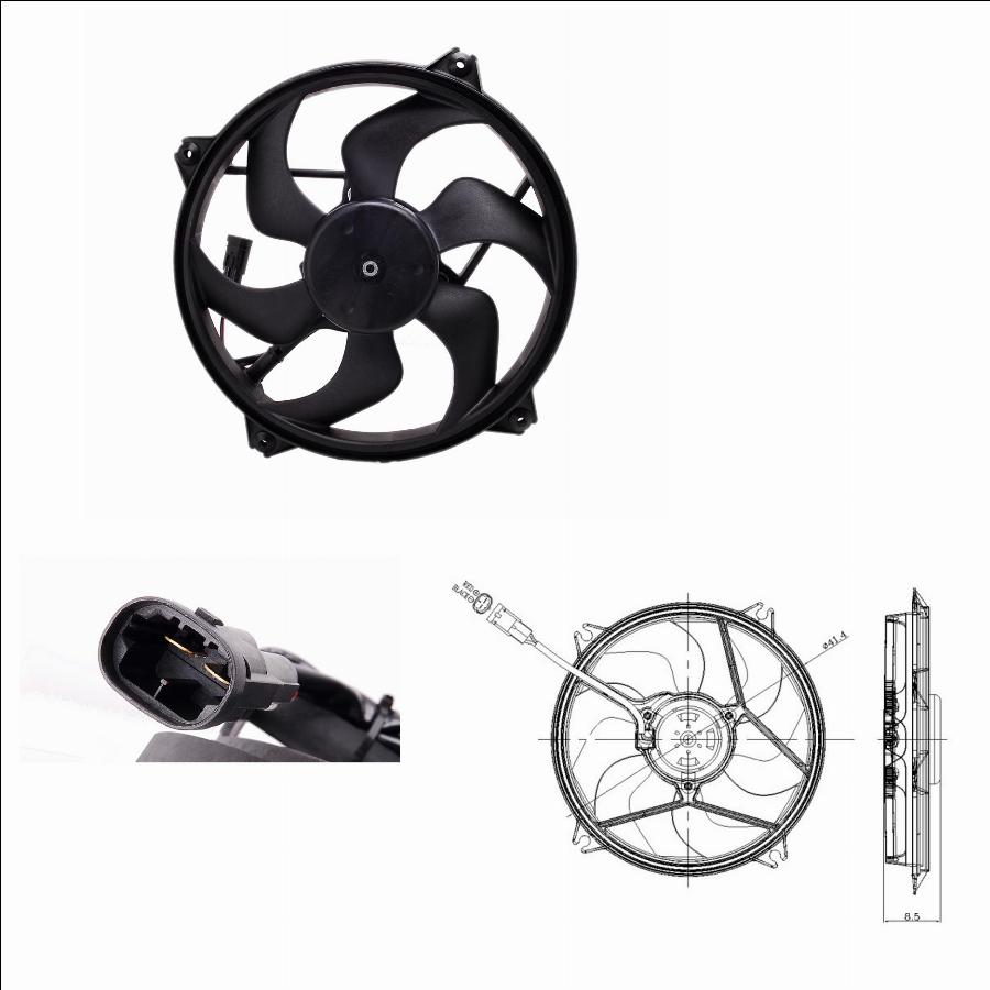 TYC 805-0007 - Ventilator, radiator aaoparts.ro