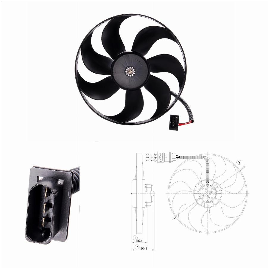 TYC 802-0009 - Ventilator, radiator aaoparts.ro