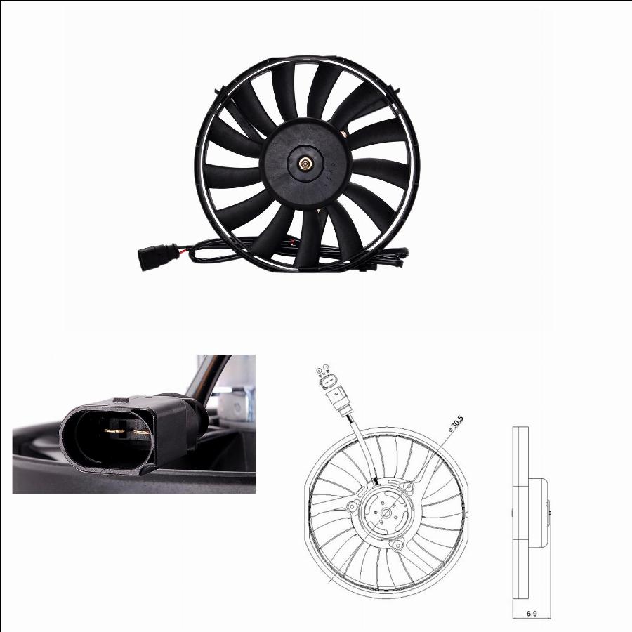 TYC 802-0008 - Ventilator, radiator aaoparts.ro