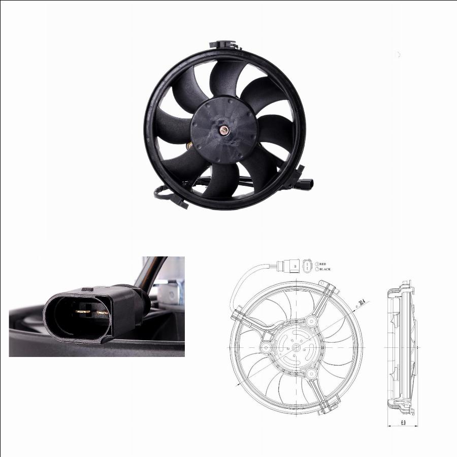 TYC 802-0002 - Ventilator, radiator aaoparts.ro