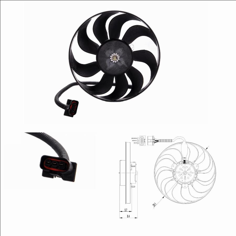 TYC 837-0001 - Ventilator, radiator aaoparts.ro