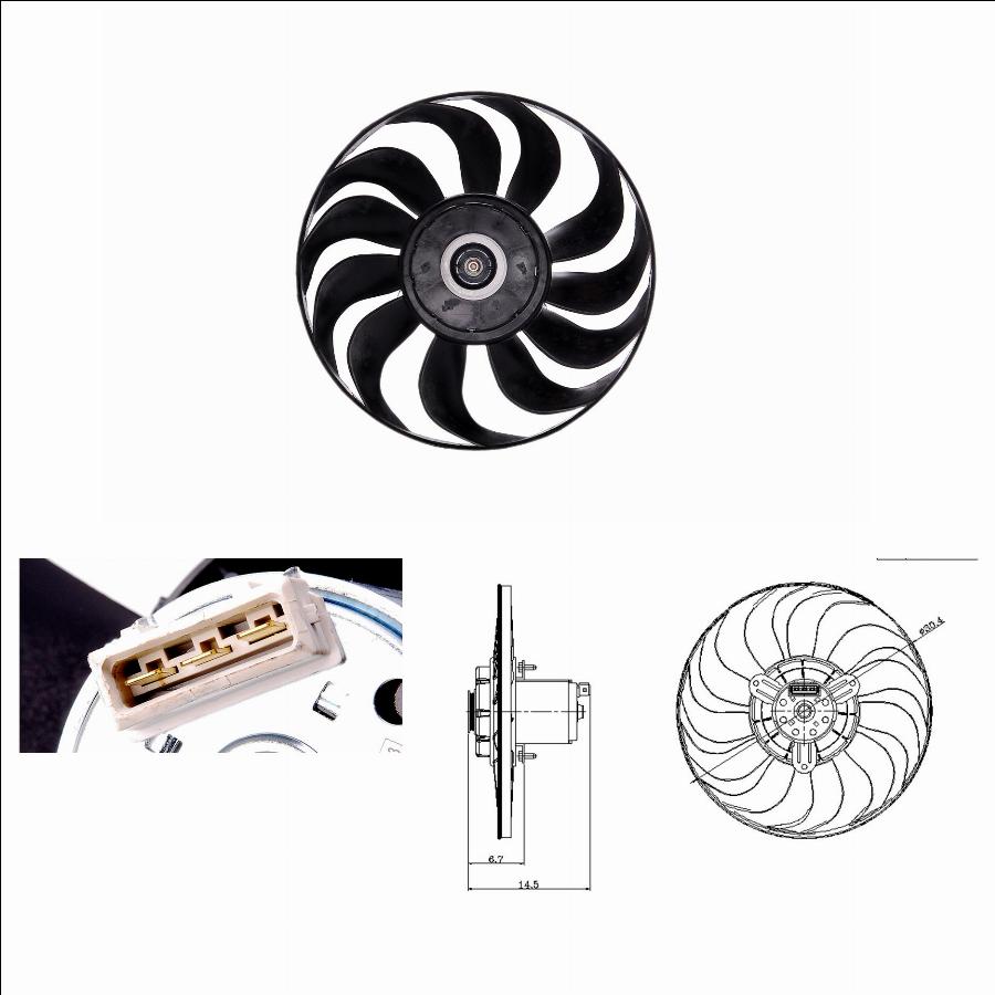 TYC 837-0019 - Ventilator, radiator aaoparts.ro
