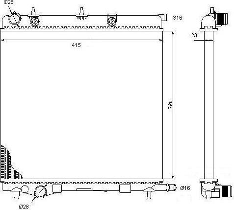 TYC 705-0068 - Radiator, racire motor aaoparts.ro