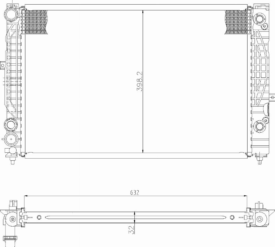 TYC 702-0009 - Radiator, racire motor aaoparts.ro
