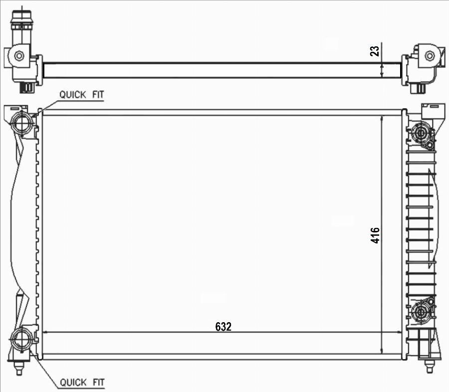 TYC 702-0014-R - Radiator, racire motor aaoparts.ro