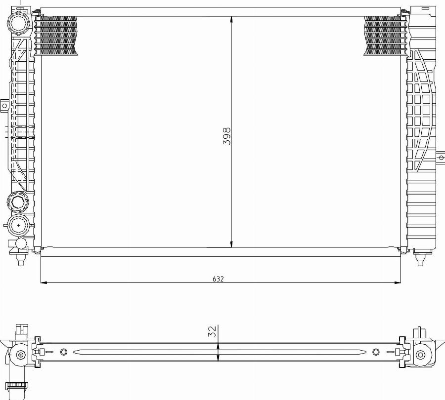 TYC 702-0034 - Radiator, racire motor aaoparts.ro