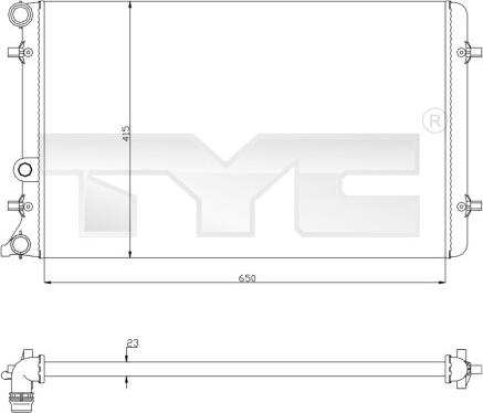 TYC 702-0033 - Radiator, racire motor aaoparts.ro