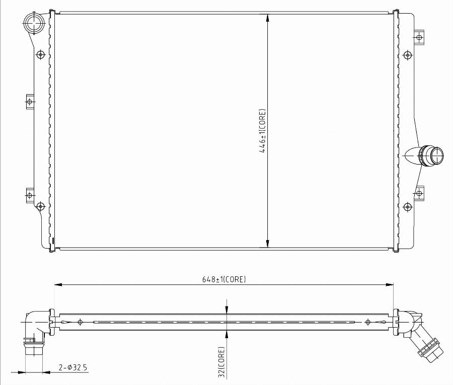 TYC 702-0024 - Radiator, racire motor aaoparts.ro