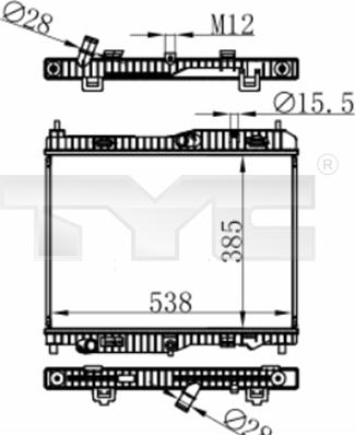 TYC 710-0059 - Radiator, racire motor aaoparts.ro