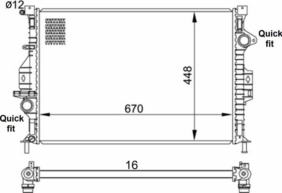 TYC 710-0057 - Radiator, racire motor aaoparts.ro